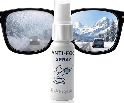 Anti-Fog Spray for Glasses, Goggles & Car Windows — Long-Lasting Streak-Free Formula
